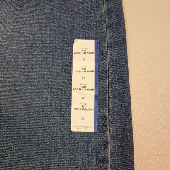 Denizen From Levi's Vintage 90s Loose Straight Jeans Size 22W - Picture 4 of 8
